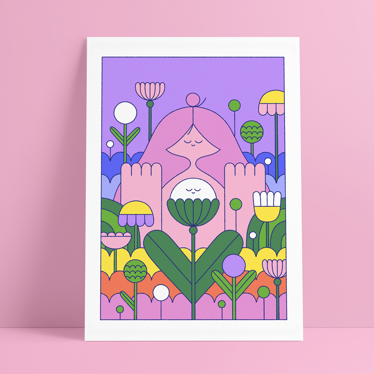 glicee print / obraz — in the flowers