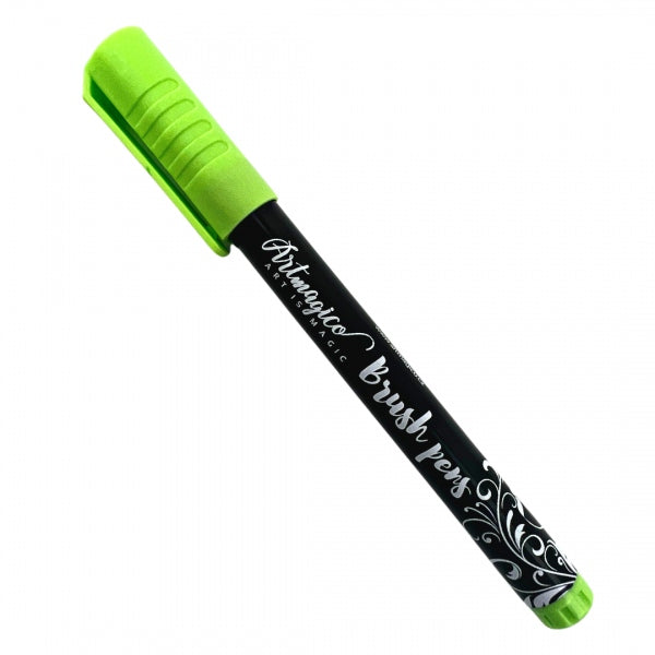 brush pen / fix akrylový — lime green