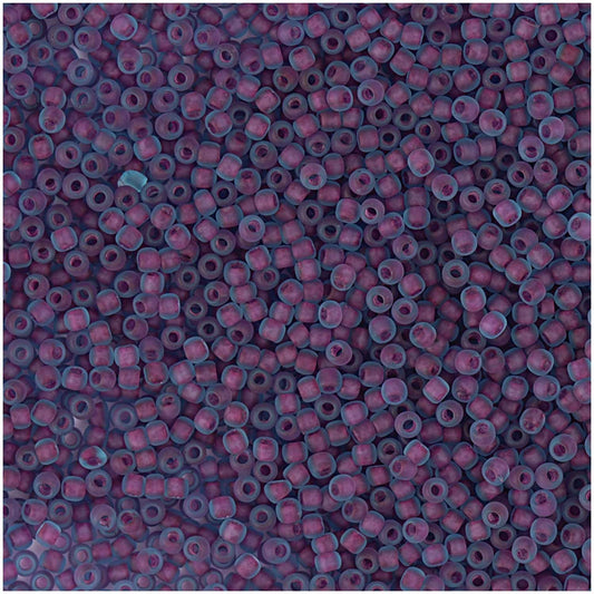 skleněné korálky — 2,2 mm — lila/blue