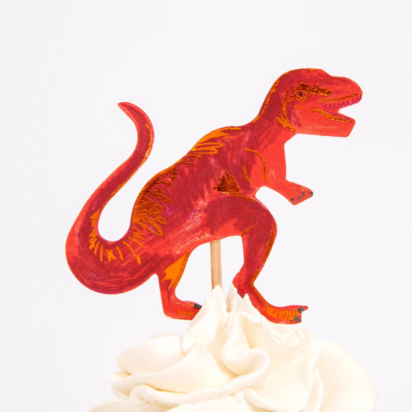 sada dekorací na cupcakes — dinosauři