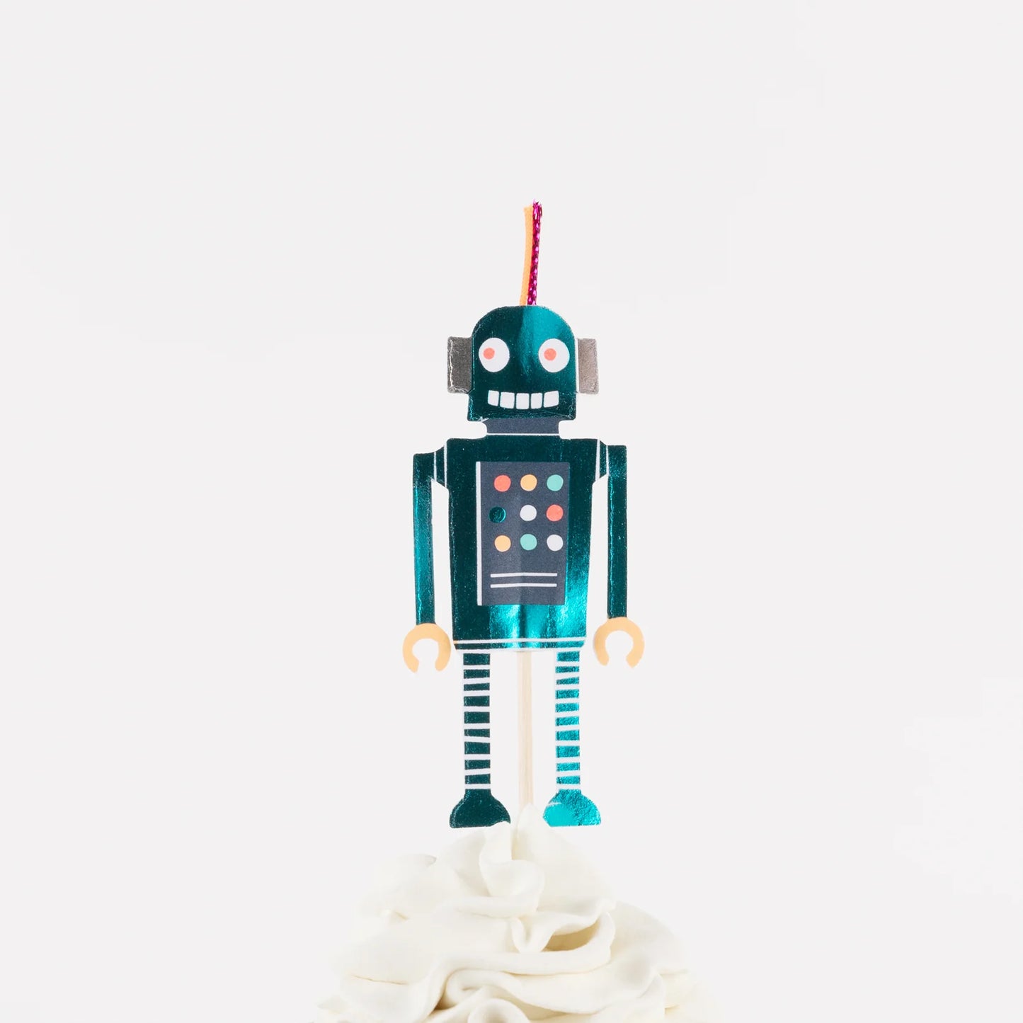 sada dekorací na vesmírné cupcakes — robots