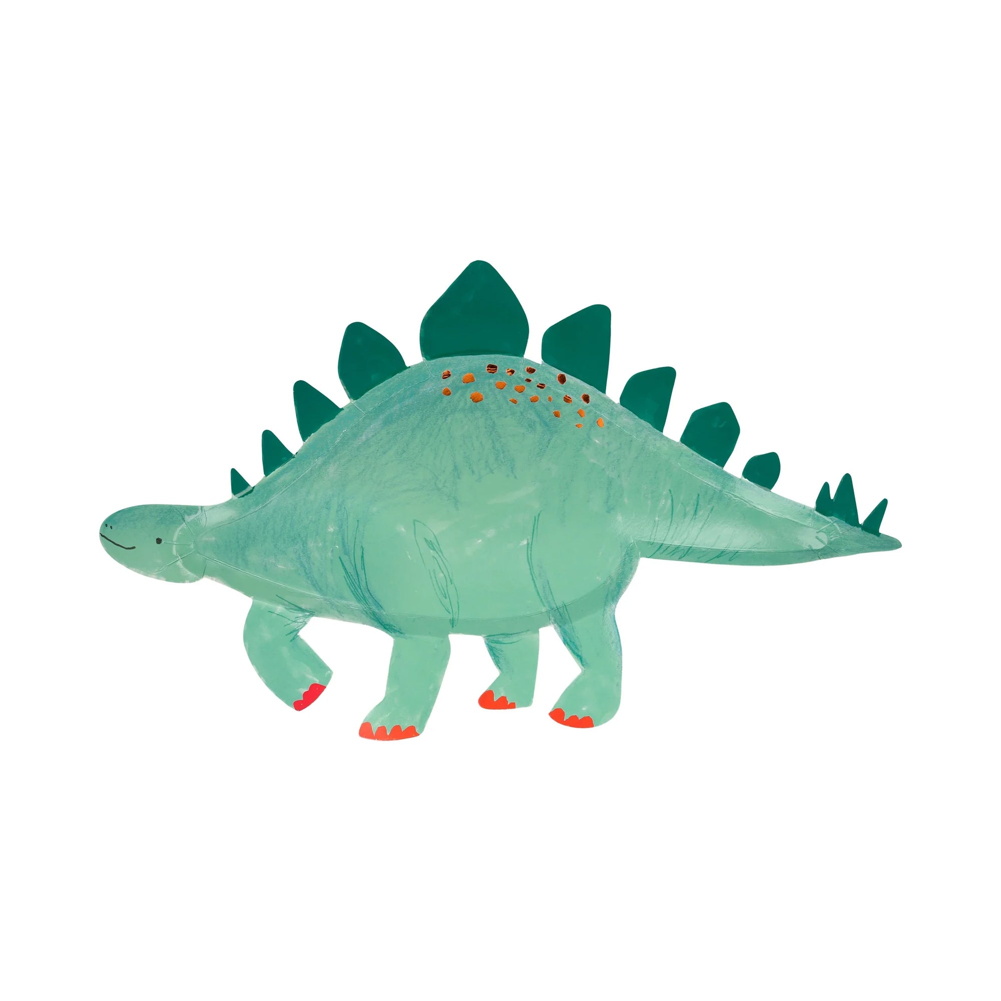 papírové talíře — stegosaurus