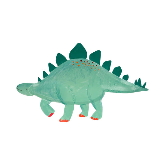 dinosauří papírové talíře — Stegosaurus