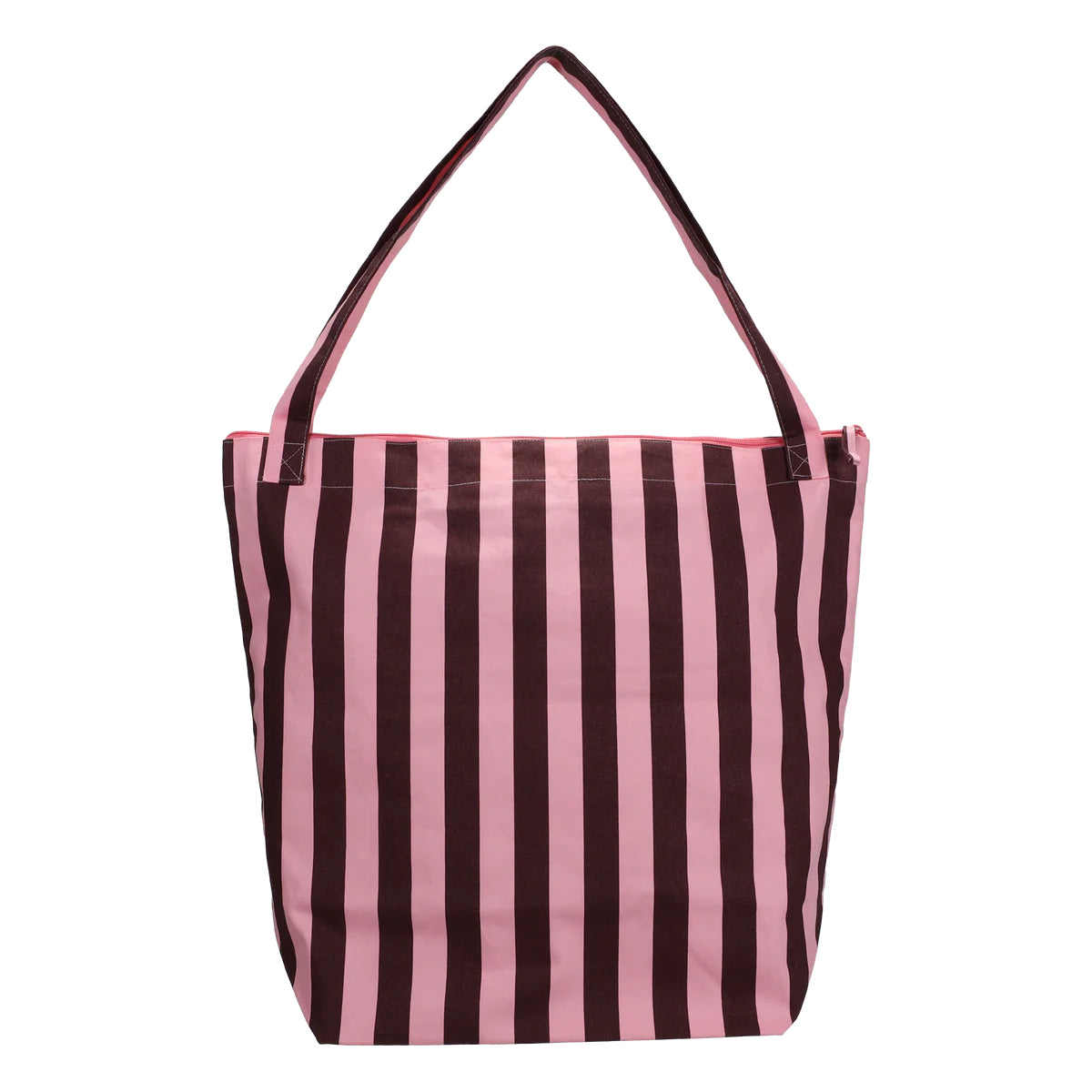 bavlněná taška se zipem na kočár – chocolate & bubblegum