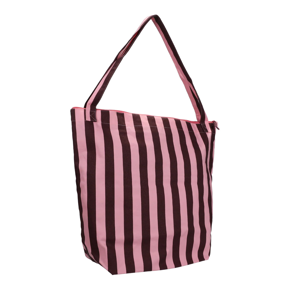 bavlněná taška se zipem na kočár – chocolate & bubblegum