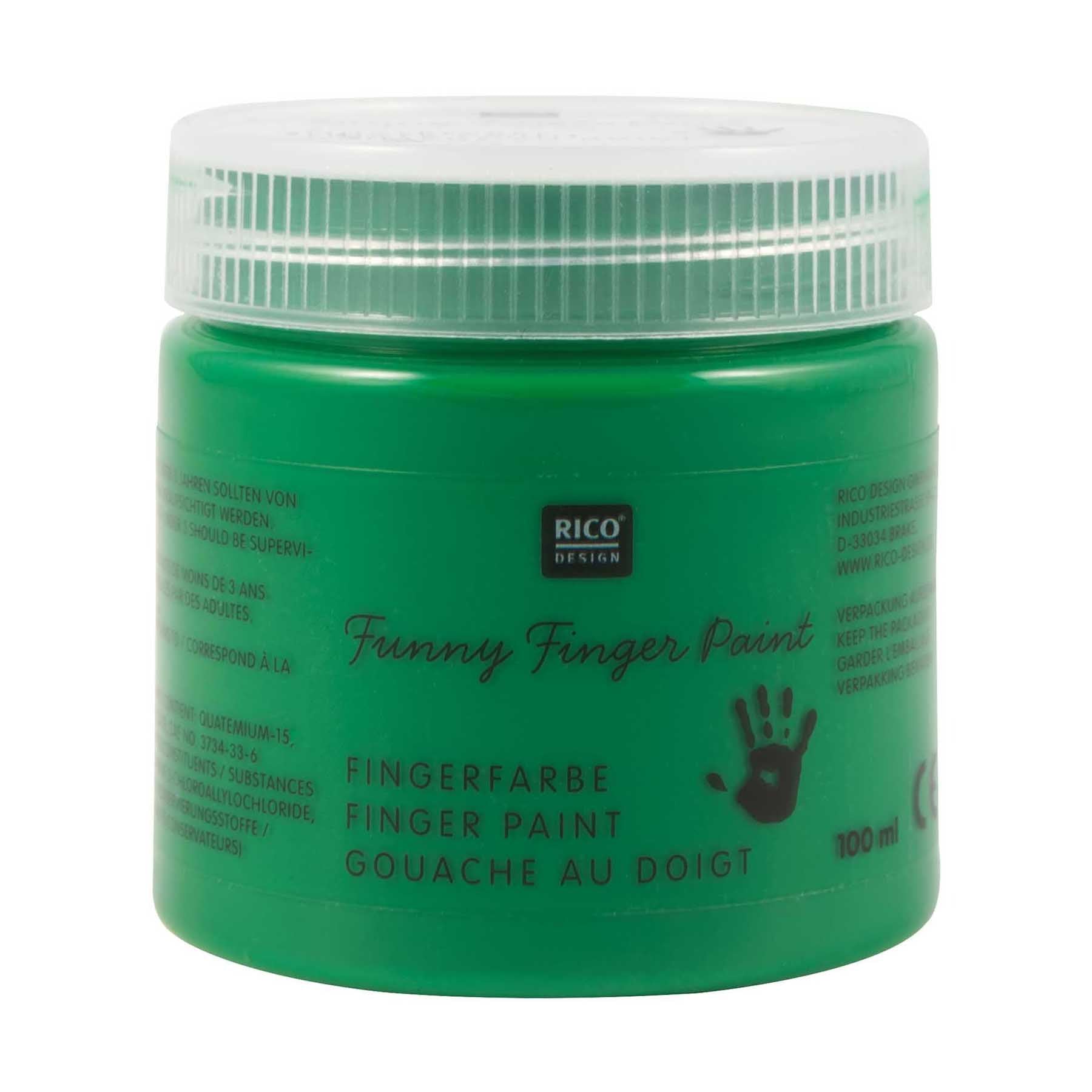 prstová barva — green