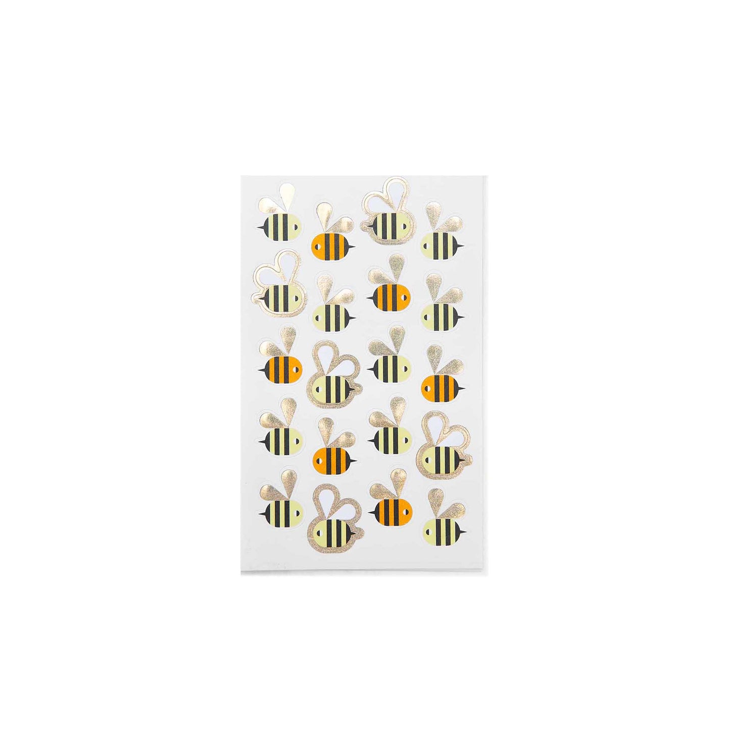 papírové samolepky – Bees x Flowers