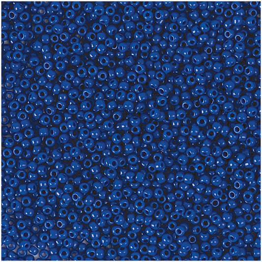 průsvitné skleněné korálky — 2,2 mm — blue opaque