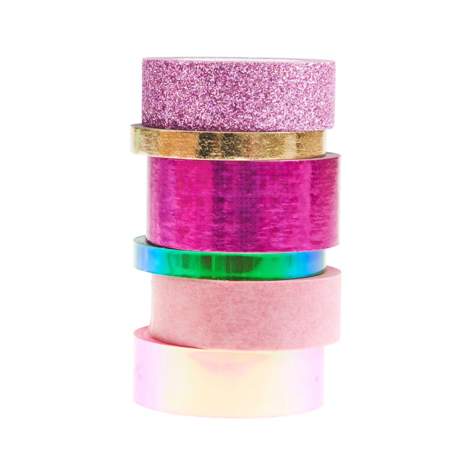 6x washi páska — sada — pink