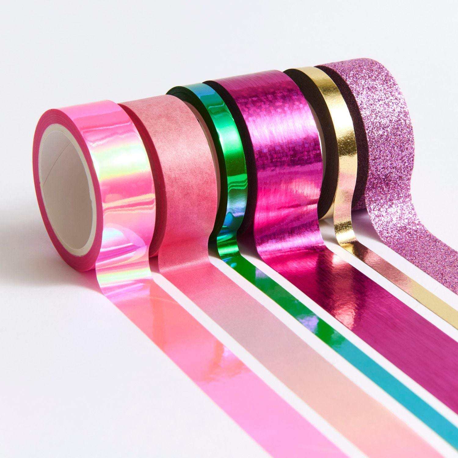 6x washi páska — sada — pink